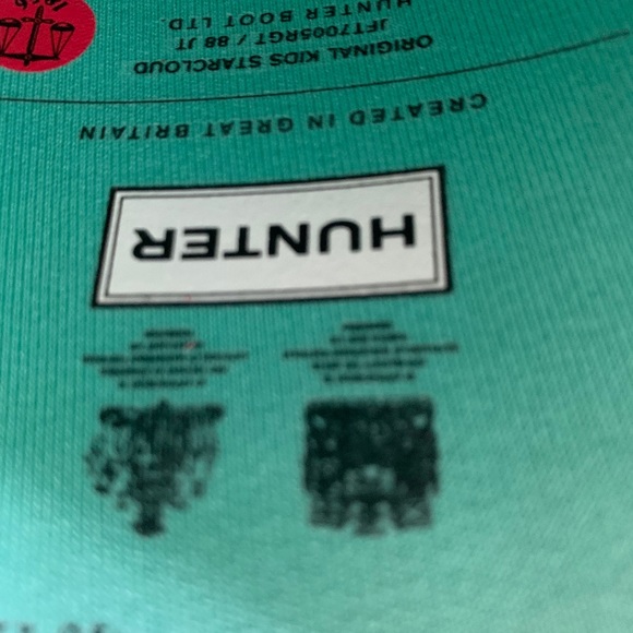 SOLD Hunter Kid's Starcloud Rain Boots: Sea Noodle - Picture 11 of 13